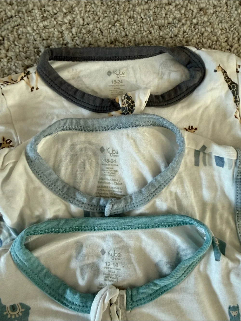 Kyte Baby Romper 12-18 and 18-24 mo. bundle